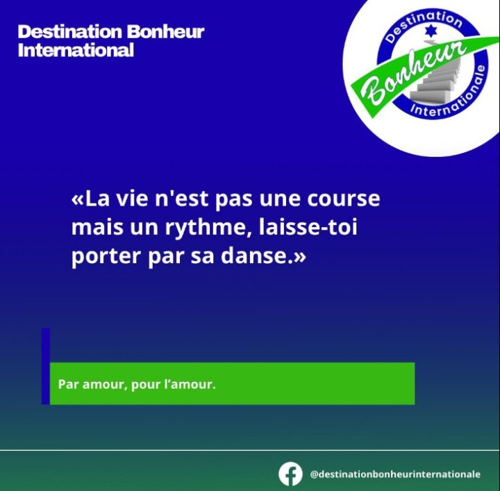 La vie n'est pas une course
