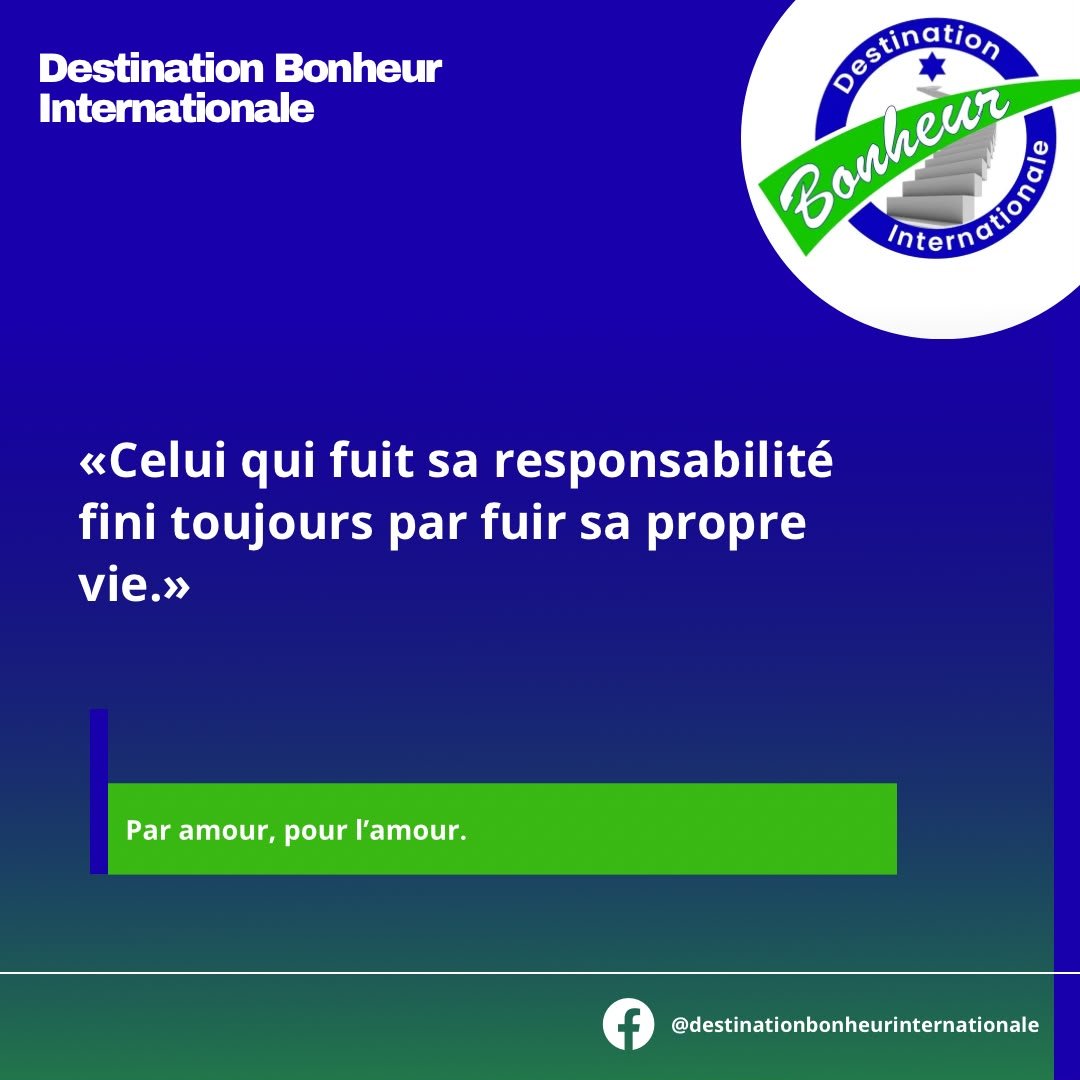 Celui qui fuit sa responsabilité