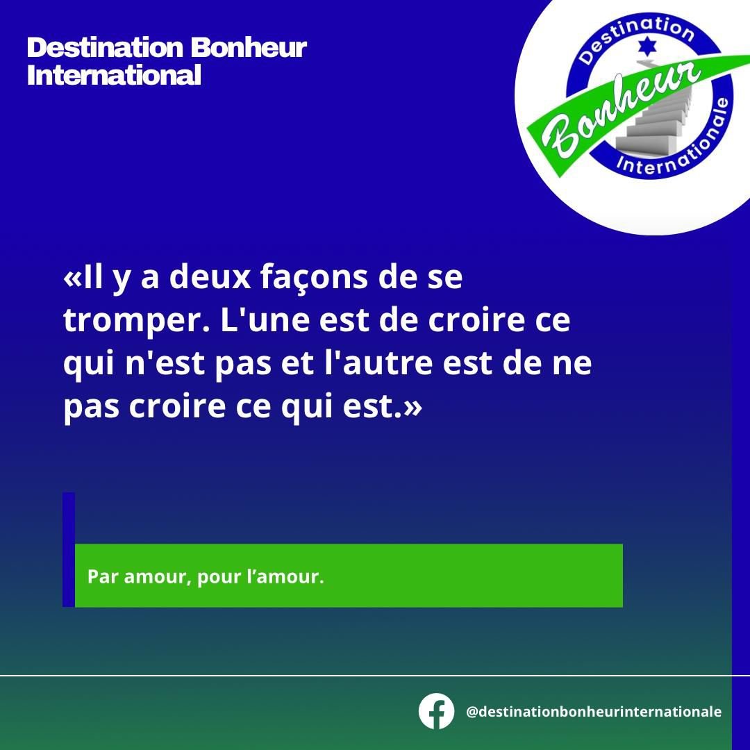 Il y a deux façons de se tromper
