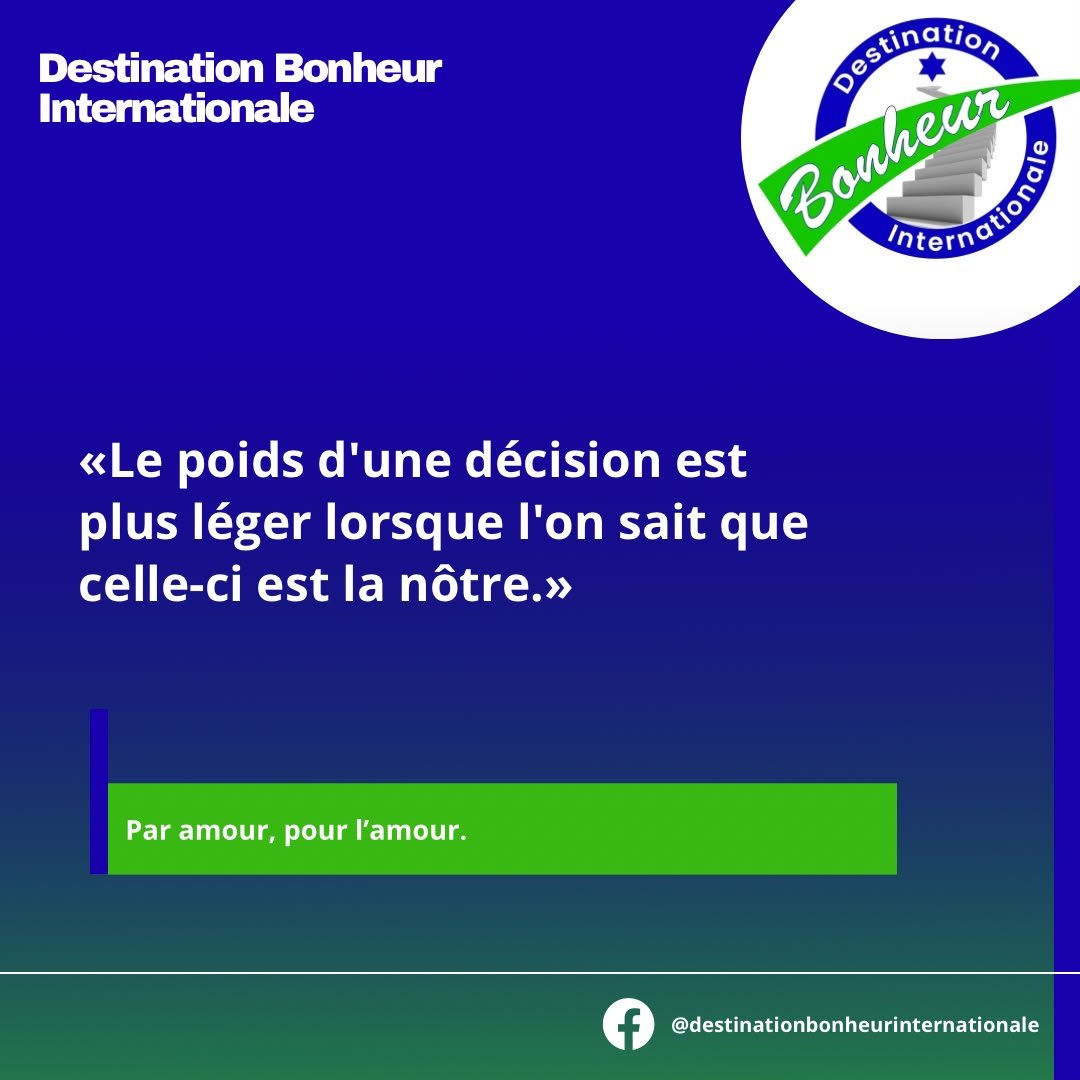Le poids d'une décision